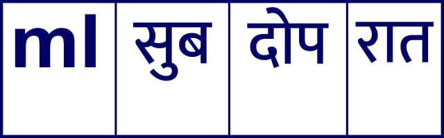 Hindi Prescription Stickers — S.No. 67 prescription stickers for doctors and pharmacies, 35 mm × 13 mm